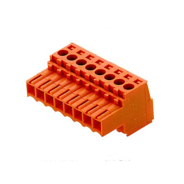 Weidmuller Weidmuller Pcb Plug-In Connector, Female Plug, 3, 50 Mm, No. Of Poles: 8, 180°, Clamping Yoke 1740671001